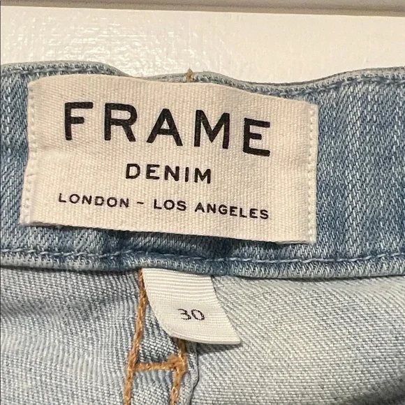 Frame Denim Light Blue Wide Leg Jeans - Picture 6 of 13